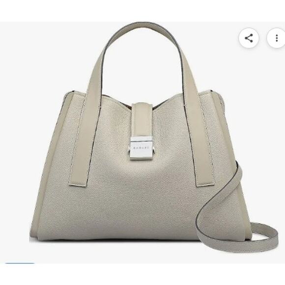 Radley London Sloane Mews Medium Satchel Bag-NWT Natural - Picture 2 of 8